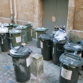 Regroupement de poubelles à Bordeaux