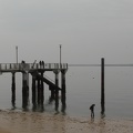 Ponton du Petit Canon (et pêcheur à pied)